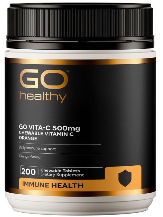 Go Healthy Vita-C 500mg Orange 200 Chew